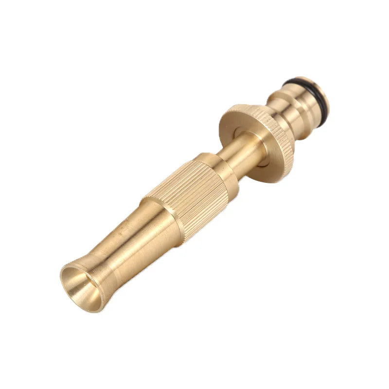 SCIMAKER Spray Nozzle Water Gun Brass High Pressure Direct Spray Sprinkler Quick Connector Home Garden Hose Adjustable Gun